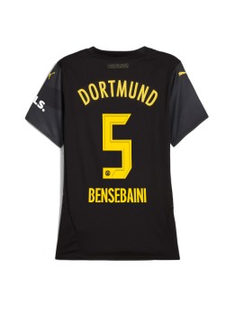 Billige Borussia Dortmund Ramy Bensebaini #5 Bortedrakt Dame 2024-25 Kortermet